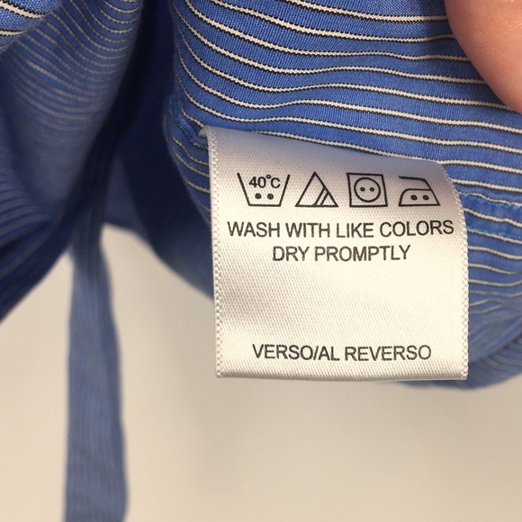 Ben Sherman long sleeve button up blue shirt XL - Picture 5 of 8